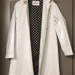 Women’s White Rain Coat